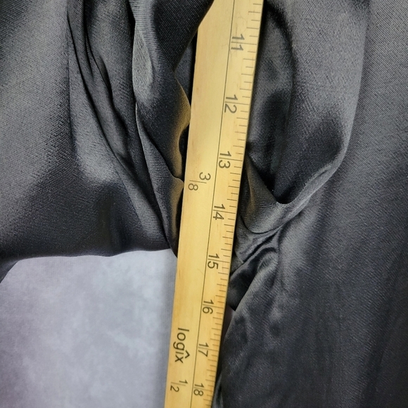 Forever 21 satin black elastic waist pull on pants palazzo pants 3XL - Picture 10 of 12